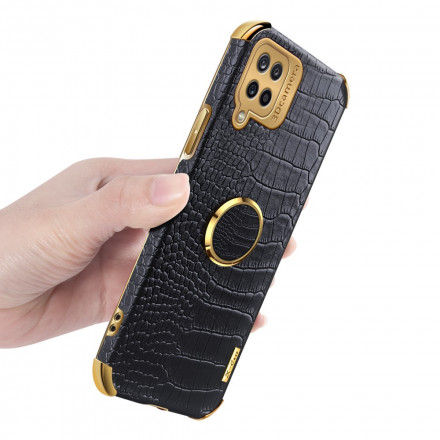 Custodia in similpelle per Samsung Galaxy A12 con supporto ad anello