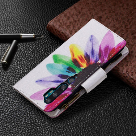 Xiaomi Mi Note 10 / Note 10 Pro Custodia Tasca con zip Fiore