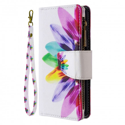 Xiaomi Mi Note 10 / Note 10 Pro Custodia Tasca con zip Fiore