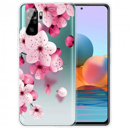 Xiaomi Redmi Note 10 / Note 10s Custodia Fiori Rosa Piccoli