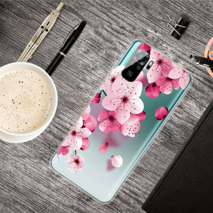 Xiaomi Redmi Note 10 / Note 10s Custodia Fiori Rosa Piccoli