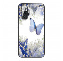 Xiaomi Redmi Note 10 Pro Custodia in vetro temperato Butterfly Design