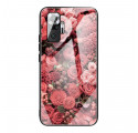 Xiaomi Redmi Note 10 Pro Copertura rigida in vetro Fiori Rosa