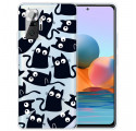 Xiaomi Redmi Note 10 Pro Custodia Multiple Black Cats