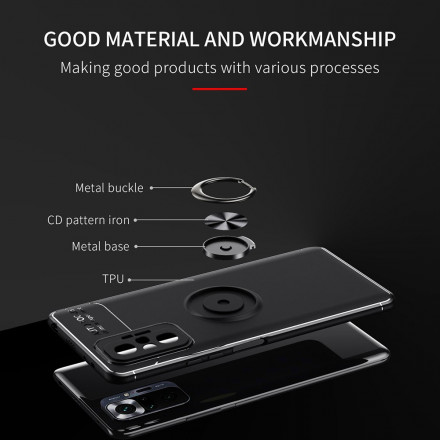 Xiaomi Redmi Note 10 Pro Custodia Anello Rotante