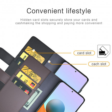 Housse Xiaomi Redmi Note 10 Pro Cuir Véritable Housse Xiaomi Redmi Note 10 Pro Cuir Véritable