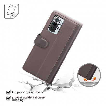 Housse Xiaomi Redmi Note 10 Pro Cuir Véritable Housse Xiaomi Redmi Note 10 Pro Cuir Véritable