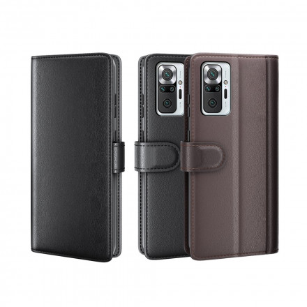 Housse Xiaomi Redmi Note 10 Pro Cuir Véritable Housse Xiaomi Redmi Note 10 Pro Cuir Véritable