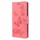 Xiaomi Redmi Note 10 Pro Custodia solo farfalle con cinturino