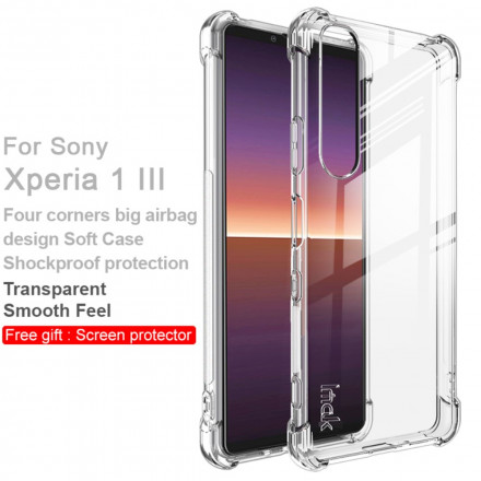 Sony Xperia 1 III Custodia trasparente con pellicola per schermo IMAK