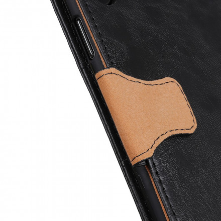 Sony Xperia 10 III Custodia in pelle divisa con chiusura reversibile