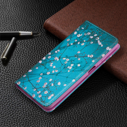 Flip Cover Xiaomi Mi 10T Lite 5G / Redmi Note 9 Pro 5G rami fioriti