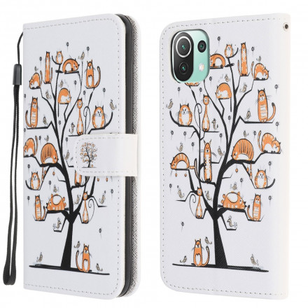 Xiaomi Mi 11 Lite / Lite 5G Funky Cats Custodia con cinturino