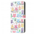 Samsung Galaxy XCover 5 Custodia Multiple Owls