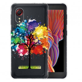 Samsung Galaxy XCover 5 Custodia trasparente con albero acquerellato