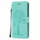 Samsung Galaxy XCover 5 Custodia con cinturino con albero e gufo Samsung Galaxy XCover 5 Custodia con cinturino con albero e gufo