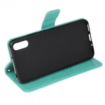 Samsung Galaxy XCover 5 Custodia con cinturino con albero e gufo Samsung Galaxy XCover 5 Custodia con cinturino con albero e gufo