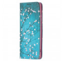 Flip Cover Huawei P50 Pro rami fioriti