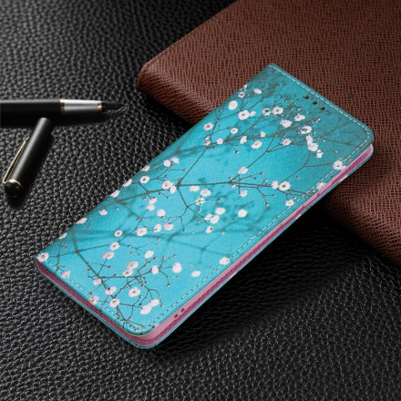 Flip Cover Huawei P50 Pro Rami fioriti