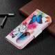 Cover Huawei P50 Pro dipinta con farfalle e fiori