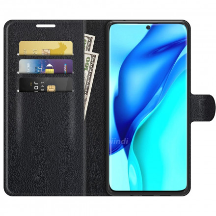 Huawei P50 Pro Custodia in pelle Classic Litchi