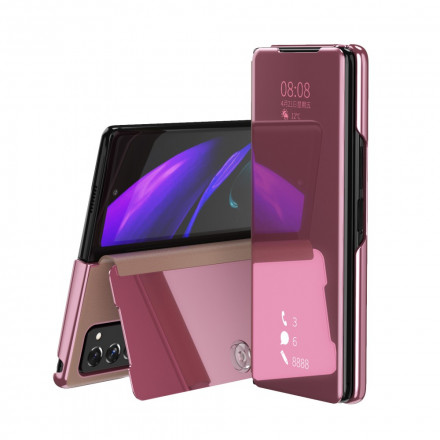 Visualizza la cover Samsung Galaxy Z Fold2 multifunzione effetto specchio