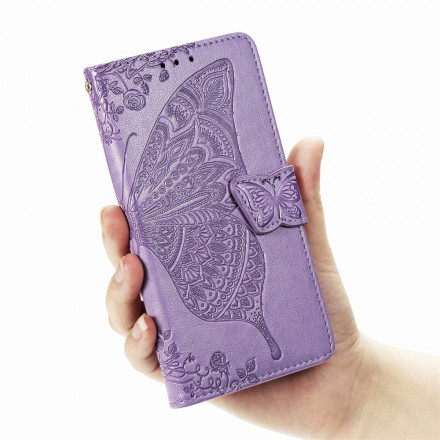 Custodia Samsung Galaxy Z Fold2 Butterfly Design con cinturino