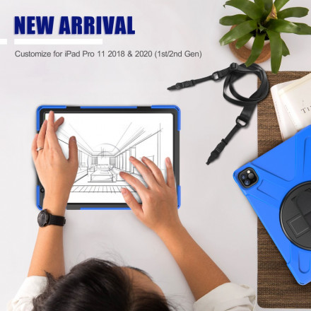 Custodia per iPad Pro 11" (2021) (2020) (2018) Stand, cinturino e tracolla