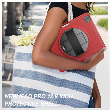 Custodia per iPad Pro 12,9" (2021) (2020) (2019) Cinturino, supporto e porta stile