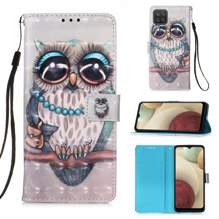 Samsung Galaxy A12 / M12 Custodia Miss Owl