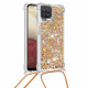 Samsung Galaxy A12 / M12 Custodia glitterata con cordino