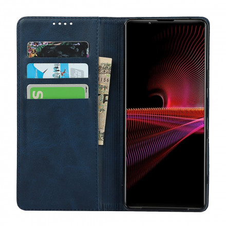 Flip Cover Sony Xperia 1 III in vera pelle Classic
