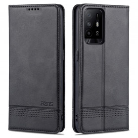Flip Cover Oppo A94 5G Stile Pelle AZNS
