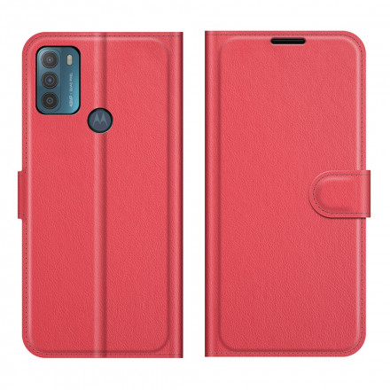 Moto G50 Cover classica effetto litchi
