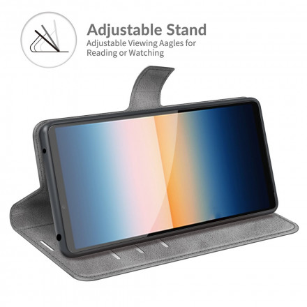 Custodia Sony Xperia 10 III Slim effetto pelle Custodia Sony Xperia 10 III Slim effetto pelle