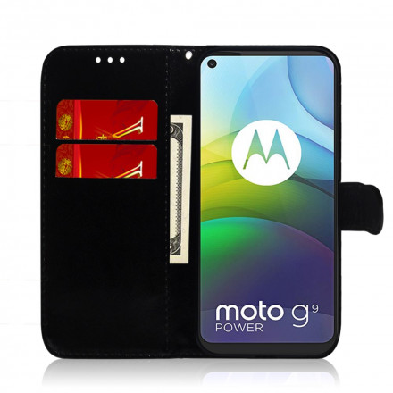 Moto G9 Power Custodia in similpelle Cover a specchio