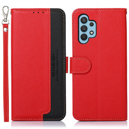 Samsung Galaxy A32 4G Custodia stile litchi RFID KHAZNEH Samsung Galaxy A32 4G Custodia stile litchi RFID KHAZNEH