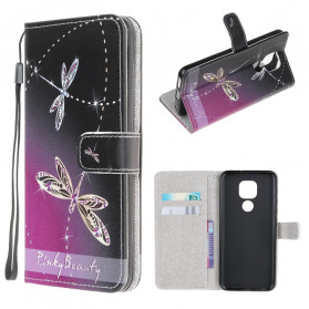 Moto G9 Play Custodia Dragonfly con cinturino