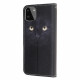 Custodia Samsung Galaxy A22 5G Black Cat Eye con cinturino