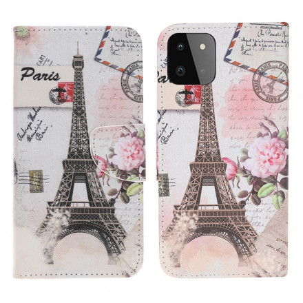 Custodia Samsung Galaxy A22 5G Torre Eiffel Retro