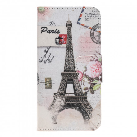 Custodia Samsung Galaxy A22 5G Torre Eiffel Retro