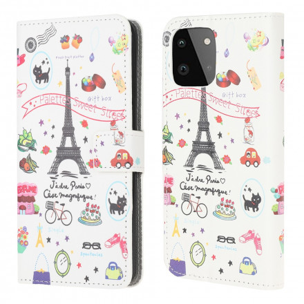 Samsung Galaxy A22 5G Custodia I love Paris