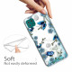 Samsung Galaxy A22 5G Clear Case Farfalle e fiori Retro