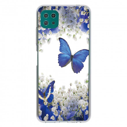 Samsung Galaxy A22 5G Custodia Butterfly Design