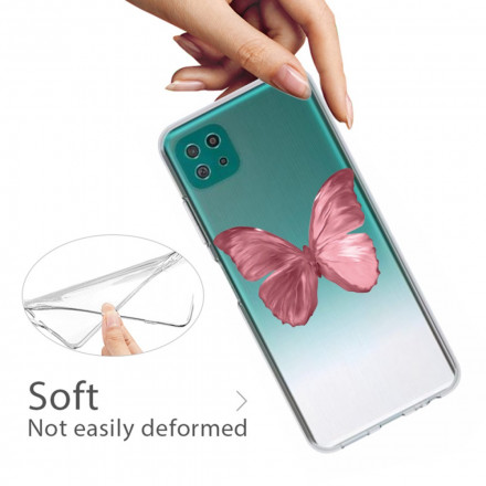 Samsung Galaxy A22 5G Custodia flessibile a farfalla