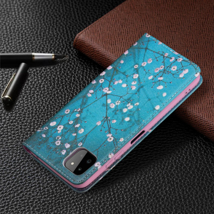 Flip Cover Samsung Galaxy A22 5G Rami fioriti