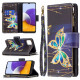 Samsung Galaxy A22 5G Tasca con zip Farfalle Arte