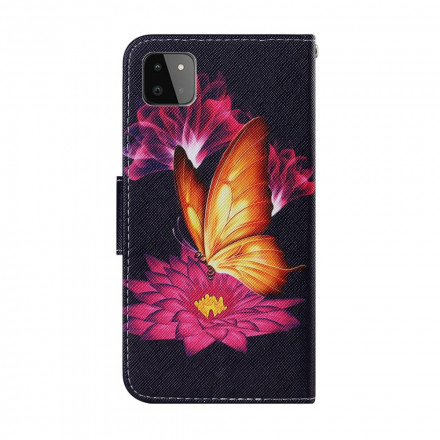 Custodia per Samsung Galaxy A22 5G Butterfly e Lotus