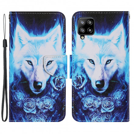 Samsung Galaxy A22 4G Custodia Wolf White