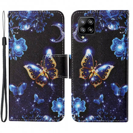 Custodia Samsung Galaxy A22 4G Precious Butterfly Strap